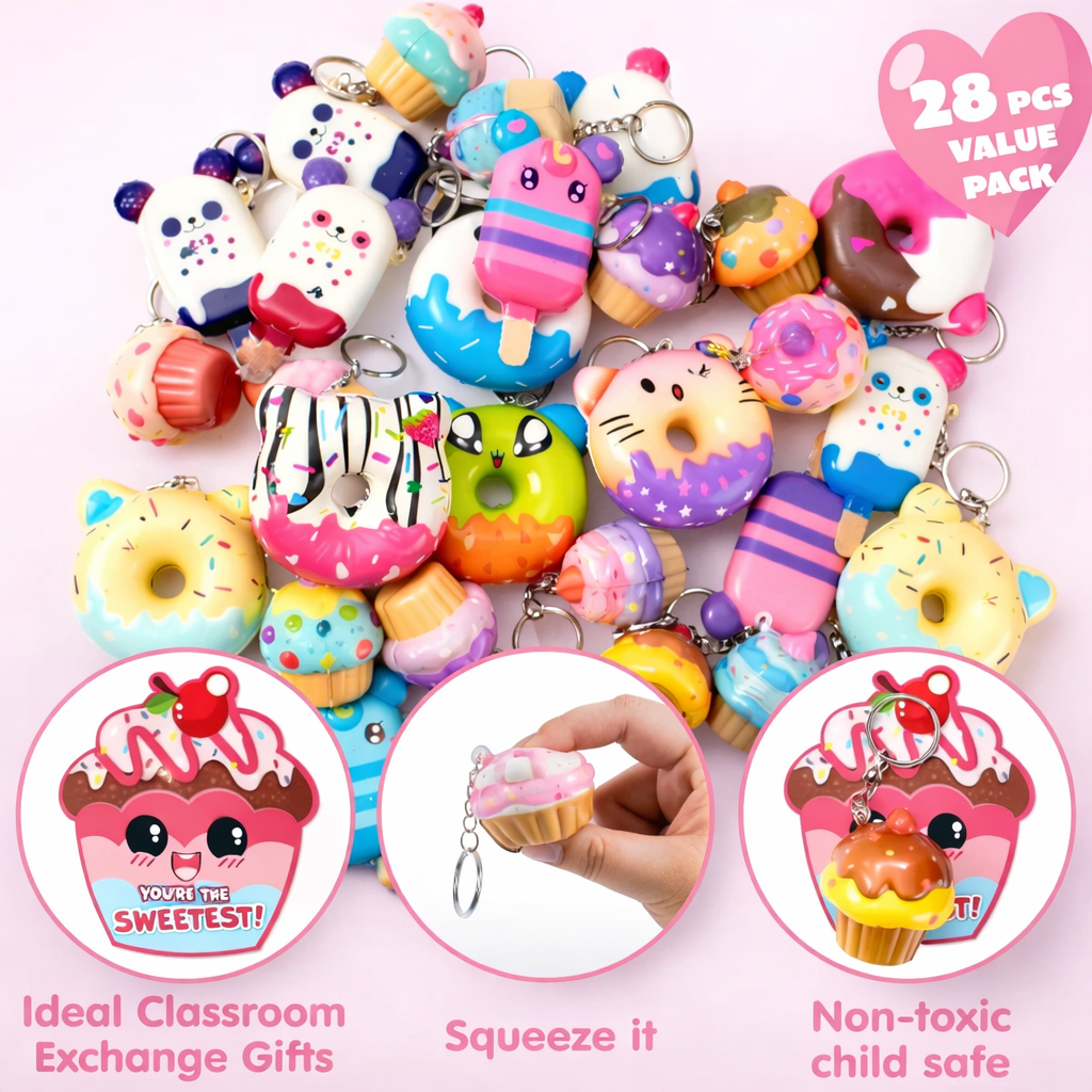 Kawaii Dessert Squishy Keychains