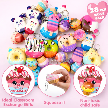 Kawaii Dessert Squishy Keychains