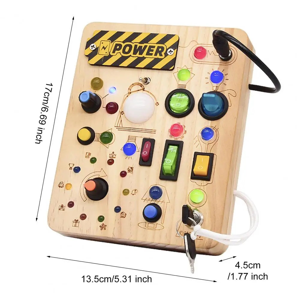 LED Light Switch Busy Board Toddler