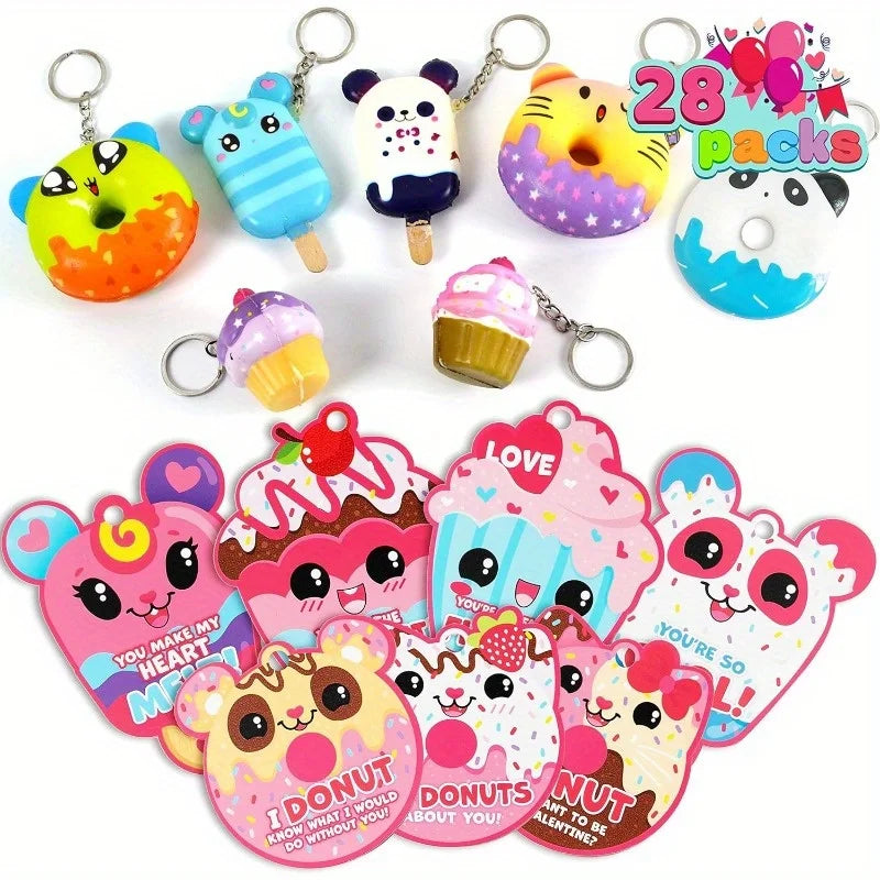 Kawaii Dessert Squishy Keychains