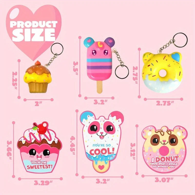 Kawaii Dessert Squishy Keychains