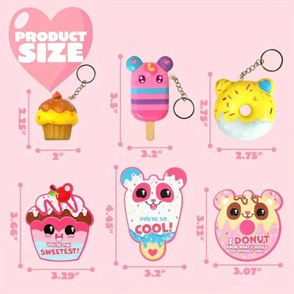 Kawaii Dessert Squishy Keychains